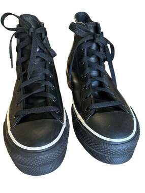 Converse Chuck Taylor All Star Lift Platform Leather High Top Sneakers